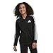 adidas Girls' Active Sports Athletic Tricot Bomber Jacket, adi Black, L