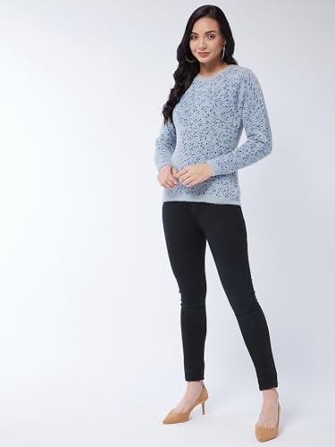 Image of Modeve Women Flower Print Sweater for Winters||Winterwear||