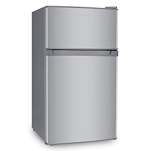 INFINITON Frigorífico FG-203X Table Top - INOX, A+/F, 85 litros, 2 Puertas, Luz LED