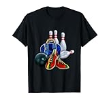 Bowlingausrüstung, Balltasche, Schuhe, Pins T-Shirt