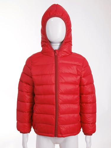 YiZYiF Boys Girls Winter Lightweight Puffer Jacket Kids Teen Hooded Warm Down Coat Outwear3