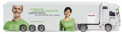 Preisvergleich Produktbild 052904 - Wiking - Großraumauflieger Stiebel Eltron (MB Actros)