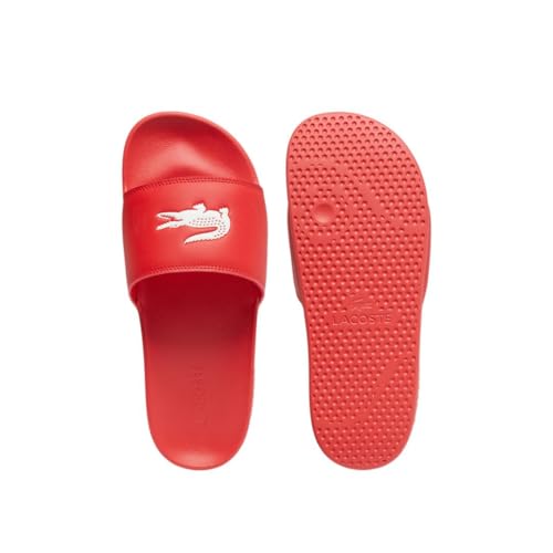 Lacoste Men's Serve Slide 0.0, Khaki & White Croc, 94