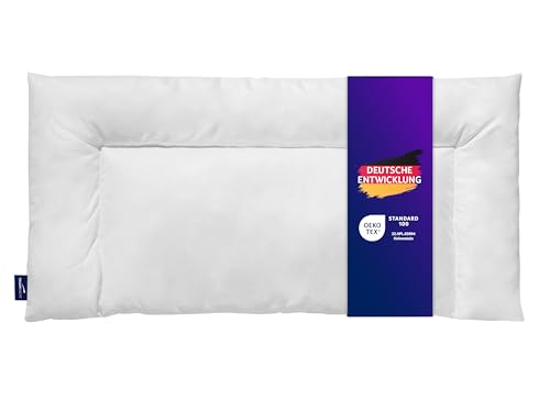 Traumnacht Komfort Bauchschläferkissen mit Bezug aus Baumwollmischgewebe 40 x 80 cm Öko-Tex zertifiziert entwickelt in Deutschland