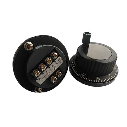 CNC Electronic Handwheel Lathe, Hand Crank PLC System Pulse Generator, Hand* (60 Diameter 24VPLC4 end Aluminum)