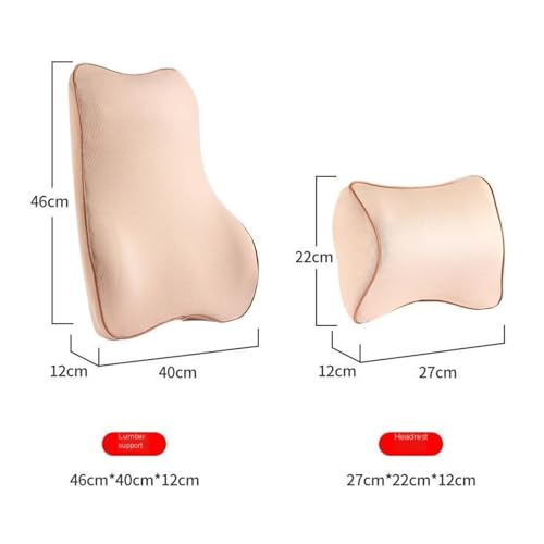 Fournitures automobiles de confort avec appui-tête ergonomique et cale dos