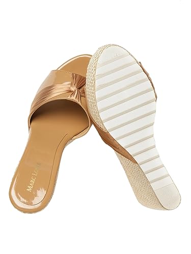 Image of Marc Loire Women's Open Toe Slip On Wedges Footwear for Casual, Outdoor, Party and Holidays