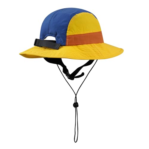 Image of CLAPE Surf Bucket Hat with Strap Waterproof Sun UPF 50+ Bucket Hat Packable Brimmed Boonie for Women Men