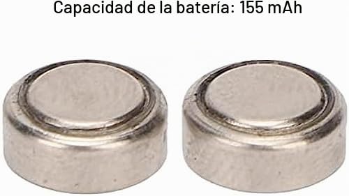 Cargador de batería inteligente para audífonos con cable USB, incluye 2 pilas de botón de 155 mAh y caja de almacenamiento, solución portátil para dispositivos auditivos