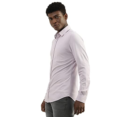 Image of UNITED COLORS OF BENETTON Men's Cotton Solid Slim Fit Shirt