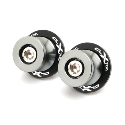 Tornillos de basculante CNC para moto CFMOTO CLX700 de aluminio resistente color negro UU-2