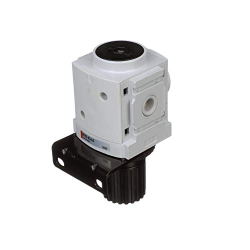 PneumaticPlus PPR3-N02BG Compressed Air Pressure Regulator 1/4" NPT (High Flow), Embedded Gauge & Bracket