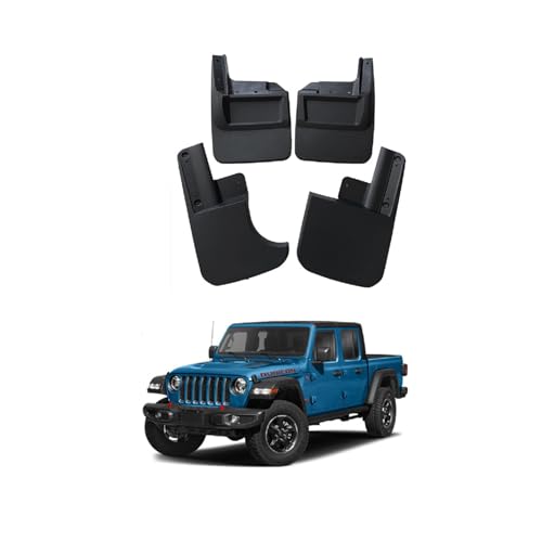 Bavettes pour Jeep Gladiator Rubicon 2022-2024 garde-boue avant arrière