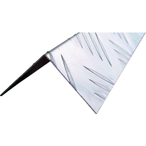 アルミ板 光モール アルミアングル縞目柄 AL40×40 1000mm  1291  販売単位：1