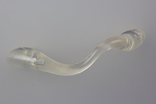 Young Schwinn Welle - Tirador para muebles (plástico, 64 mm), transparente