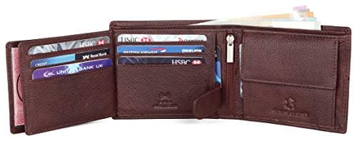 Image of WildHorn customised Gifts for Men | Personalized Leather Wallet for Mens -Name /Logo Printed on Wallet I UniqueGift Ideas Men Boy Love Husband Employees Clients
