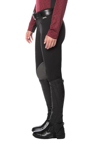 Kerrits 50405 Crossover Ii Knee Patch Breech Black Size: L thumb #2
