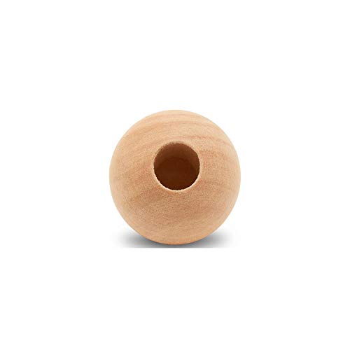 Wood Dowel Caps 1-1/2 Inch Diameter With 1/2 Inch Hole, Pack Of 12 Unfinished Dowel Rod Caps For 1/2 Inch Dowel Rods, For Crafts And Diyers, By Woodpeckers #TOP3
