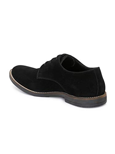 Image of HiREL'S Premium Suede Derby Smart Casual Shoes for Men | Office Soft Cushioned Corporate Casuals