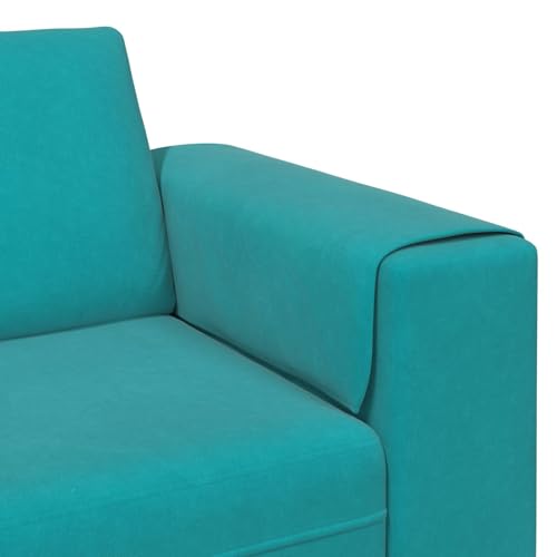 Sofá de sala turquesa de 3 piezas mobiliario moderno para salon ref 3335130 8
