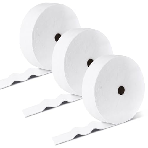 3 Rolls Jelly Roll Batting Strips for Rugs 2 1/2 in Cotton Blend Batting on a Roll Total 150 Yards Quilt Batting by a Roll Batting for Upholstery Cotton Rolls for Jelly Roll Throw Rug