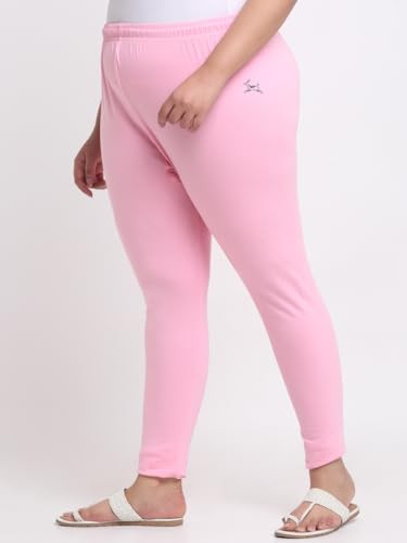 Image of Soft Cotton Ankle Lenght Solid Regular and Plus 35 Colours Leggings for Womens and Girls (Sizes :- M to 6XL)