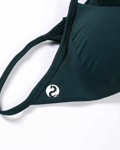 Image of AUROLA Influence Strappy Bra Sports Bras for Women, Backless Padded Impact Strappy Bra Workout Gym Yoga with Removable Cups
