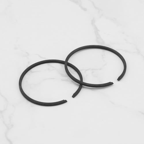 EMSea 4-teiliges Kolbenring-Set Kompatibel mit FS160-Zylinderzubehör Kettensägen-Trimmer Rasenmäher Landwirtschaftsflugzeug Schwarz 35 X 1,5 Mm