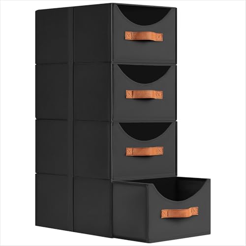 Homsorout Stackable Storage Drawers - Collapsible Storage Bins with Drawers,