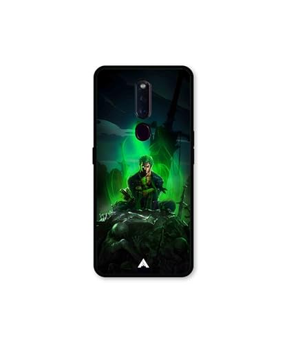 Image of Premium Anime 1 Case for Oppo F11 pro (Glossy Finish) Soft-Touch Metal TPU Back Cover, Shockproof, Designer, Aesthetic Mobile Phone Case