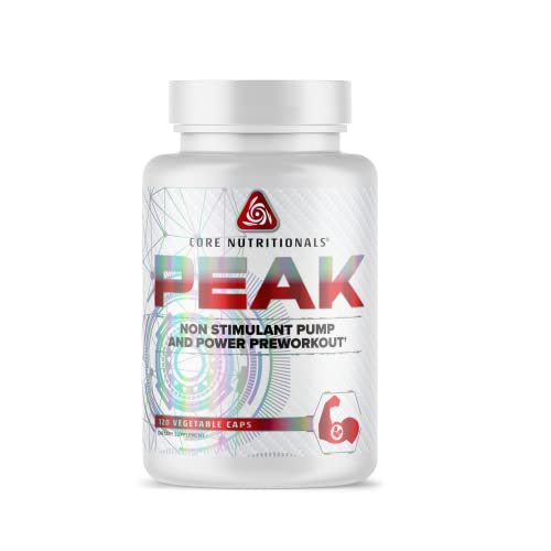 Image of Core Nutritionals Peak, Non-Stimulant Preworkout with VasoDrive-AP and Peak ATP for Pumps and Endurance, (120 Count)
