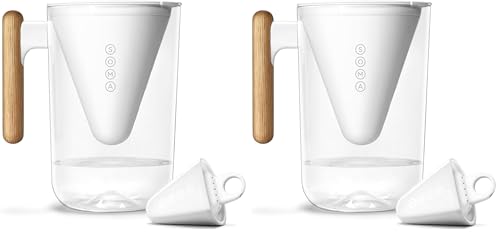 SOMA 10-Cup Water Filter Pitcher (Pack of 2)