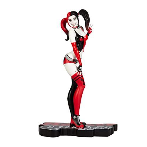 McFarlane Toys - DC Direct Harley Quinn RED White & Black - Harley Quinn by J Scott Campbell (Resin)