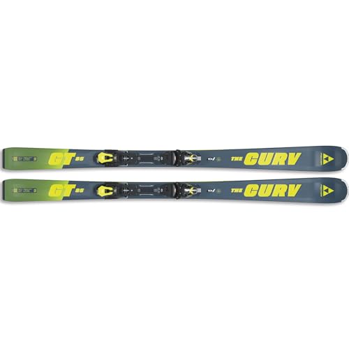 FISCHER Unisex The Curv GT 85 Durable Lightweight Playful Maneuverable Smooth Grip Alpine All Mountain Winter Sports Snow Skis with Rsw 12 Gw Powerrail Brake 85[F] Bindings Included, 182