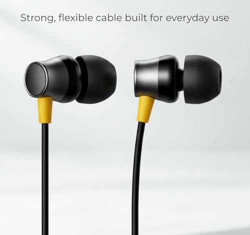 Image of Original for Realme Buds 3 Type-C Wired Earphones with Mic - USB-C Earbuds for Deep Bass, Clear Sound & Noise Isolation, Compatible with Android Phones