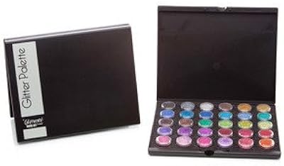 Glimmer Body Art Temporary Tattoo Palette with 30 Glitters