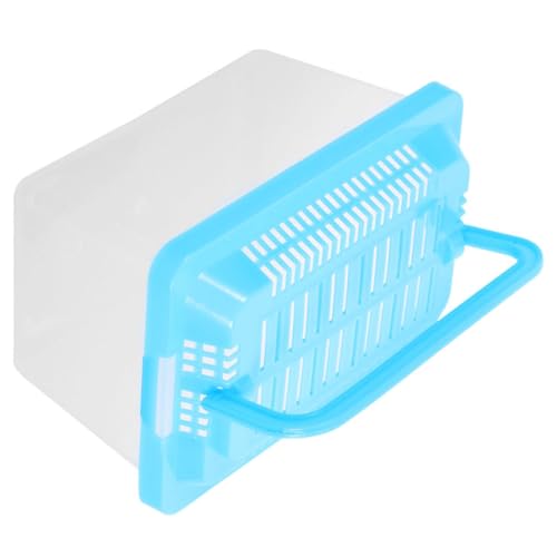 Sosoport ポータブル小型タートルタンク 魚タンク 水族館 爬虫類キャリア 旅行用 手持ち式ペット収納ボックス タートルハビタット