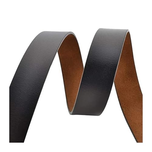 2025 Genuine Leather Belt Men Large Size Luxury Designer Belts Split Leather Waist Belt(140cm,Coffee)4