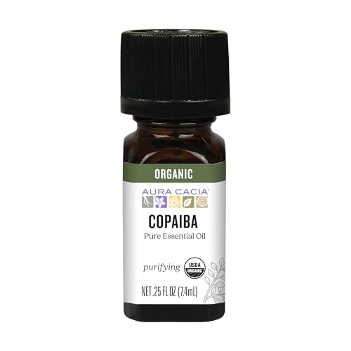 Aceite Esencial Orgánico de Copaiba Aura Cacia 0.25 oz miniatura 1