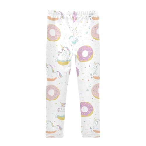Sprinkles Unicorns Girls' Leggings Toddler Doodles Donuts Kids Yoga Pants Dance Active Tights 4T2