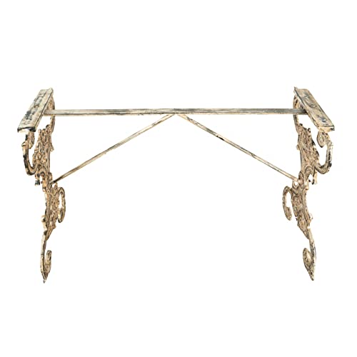 Base per tavolo in Ghisa 120x50x75 cm Tavolo per esterno Base anticata Base e interno Base piano in Vetro