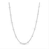 HYJYGX Collar 100% Pan para Madre e Hijo, Colgante de Regalo, Cadena de clavícula Adecuada para Combinar Cuentas de 70cm