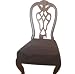 OctoRose Classic Micro Suede Set of Two Chair Covers Chair Seat Covers,Chair Protector (Brown)