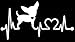 K1002 Chihuahua Heartbeat Monitor Decal Sticker
