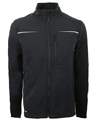 Strauss Engelbert Softshelljacke (Größe L, Farbe schwarz) - Outdoor - winddicht wasserdicht atmungsaktiv - leicht und flexibel