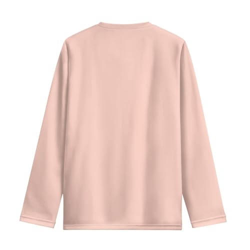 Image of Girls Long Sleeve T Shirt Cute Cartoon Crewneck Shirt for Kids 3-16Y Fall Winter Clothes