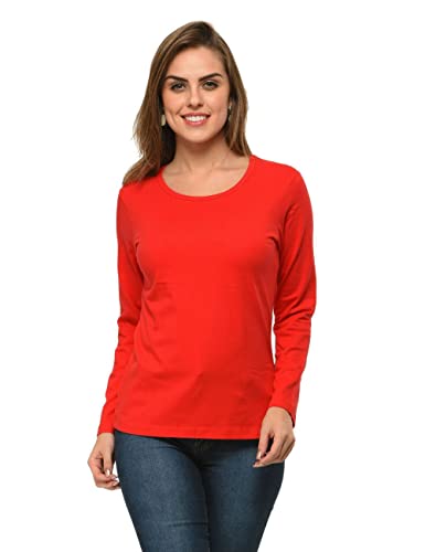 Image of Frenchtrendz Women's 100% Cotton Full Sleeves Round Neck Top