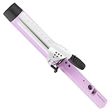VODANA Professional GlamWave Ceramic Curling Iron, Long-Lasting Natural Curls, Instant Heat, Hair Curler, Curling Wand, Available in USA (1.4 inch, Lavender)