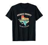 Grimes County Texas Outdoors Vintage Nature Design T-Shirt