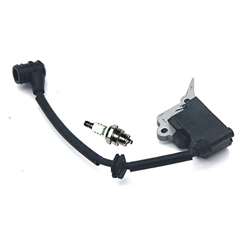 SeekPro Bobina de Encendido con bujía BM6A para Dolmar PS222TH PS221TH MS-26C MS-26U Makita DCS230T DCS231T DCS232T DBC260L DBC260U PN 125278-5 S150053510 Cover